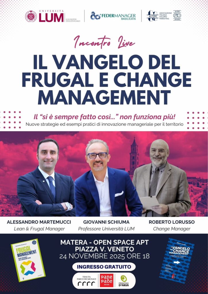 Federmanager Basilicata: innovazione e cambiamento nel management in un talk a Matera